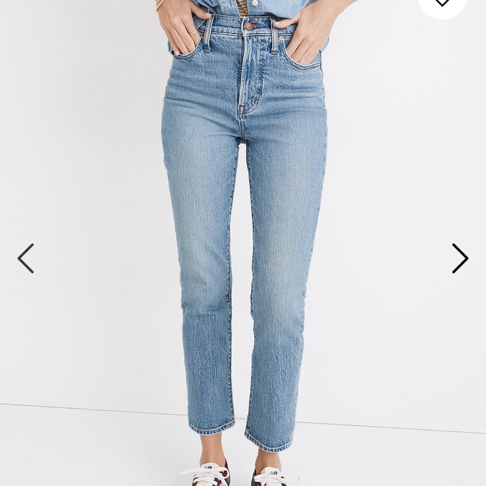 Madewell Women's Straight Leg Jeans - Light Blue